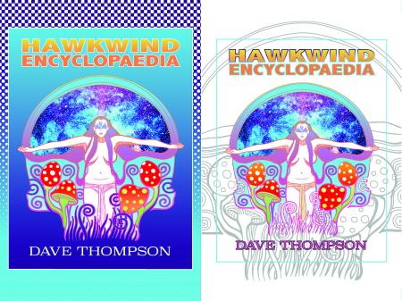 Gregory Curvey: Hawkwind Encyclopaedia book cover & poster