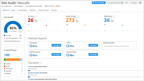 SEMRush Review: Is it Worth the Money? SEMrush Site Audit Tool