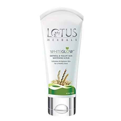 Lotus Herbals White Glow Oatmeal & Yogurt Skin whitening Scrub (Price – Rs. 127)