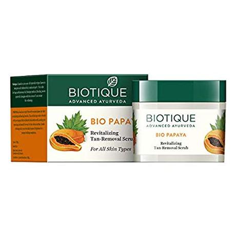 Biotique Bio Papaya Smoothing & Revitalizing Scrub for all Skin Types (Price – Rs. 520)