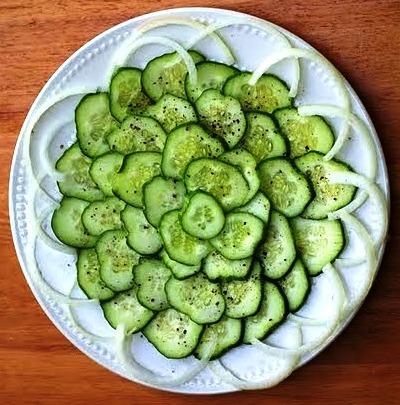 Saint Martha and Cucumber Salad