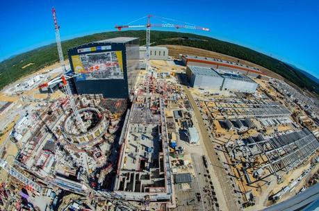 Fisheye View of ITER Project Construction Site