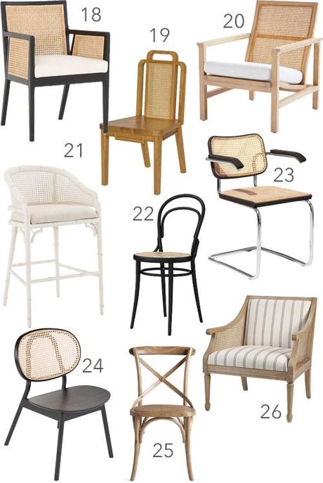 Get the Look: 50 Modern Cane Chairs