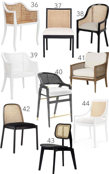 Get the Look: 50 Modern Cane Chairs