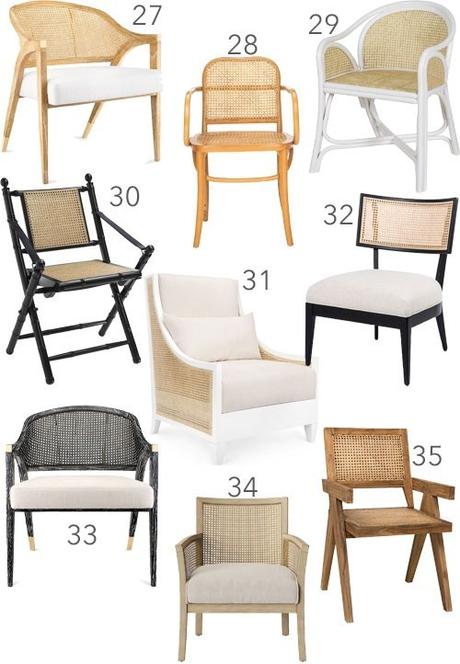 Get the Look: 50 Modern Cane Chairs