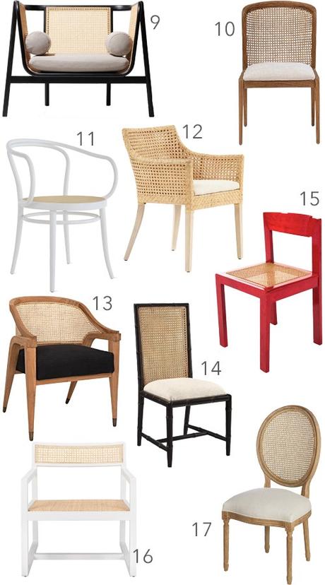 Get the Look: 50 Modern Cane Chairs