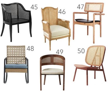 Get the Look: 50 Modern Cane Chairs