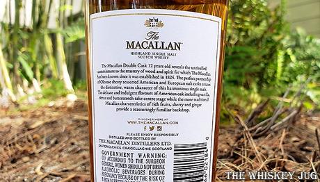 Macallan 12 Years Double Cask Back Label