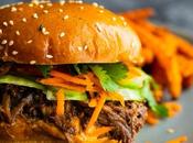 Honey Garlic Shredded Beef Sandwiches