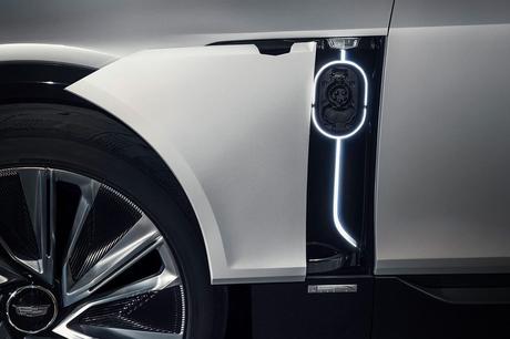 Electric Cadillac Lyriq shows off its charging port as debut draws closer