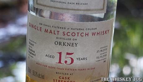 2002 A.D. Rattray Orkney 15 Years Bottom Label