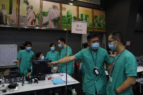 Hong Kong opens field hospital for COVID-19 patients