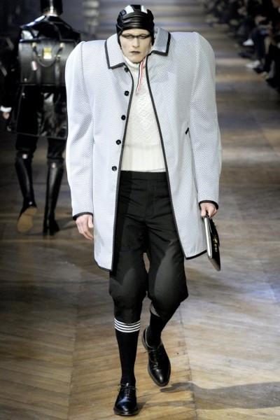 aggressive looks, a bit of campness and whimsical prints @ THOM BROWNE a/w 2012