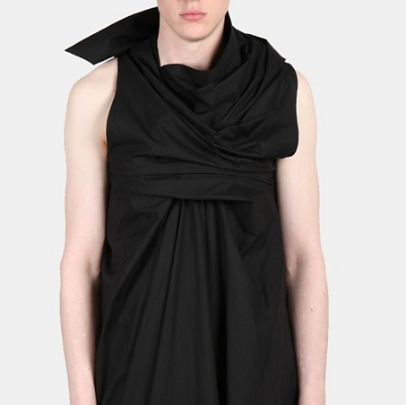 RICK OWENS MEN’S TWISTED GOWN