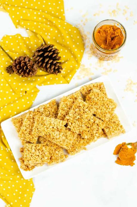 Vegan Rice Krispie Treats with Pumpkin Spice