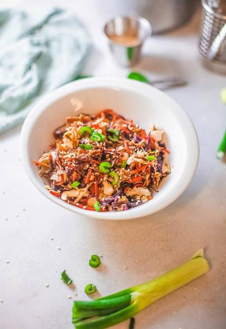 Vegetarian Egg Roll in a Bowl