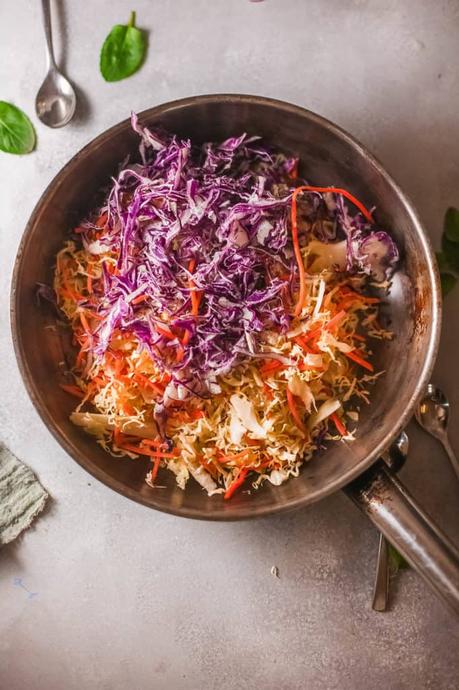 Vegetarian Egg Roll in a Bowl