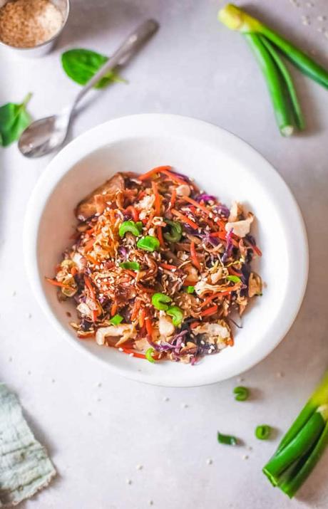 Vegetarian Egg Roll in a Bowl