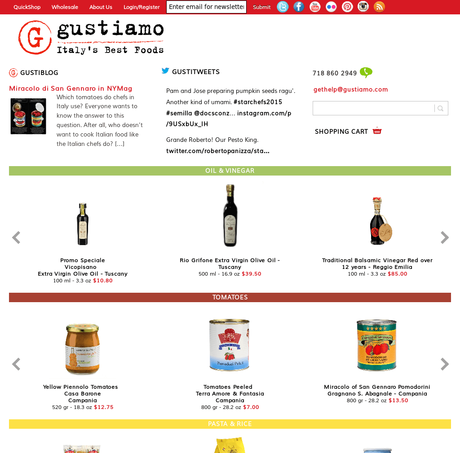 Italian Grocery Store Online: The Romance of Ingredients