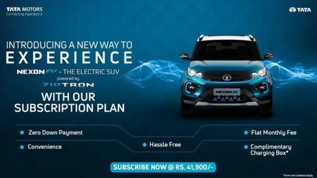 Tata Nexon Becomes A Super Affordable EV With Monthly Subscription Plan