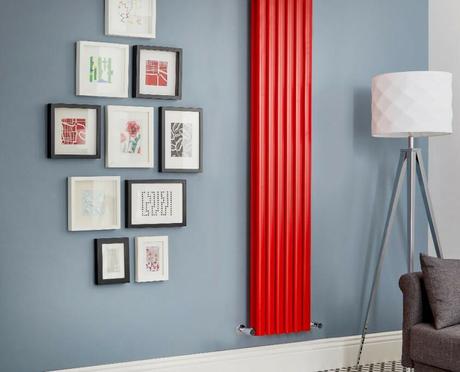 Milano Aruba red vertical radiator