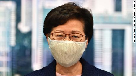 Carrie Lam: US sanctions Hong Kong chief executive over democratic crackdowns