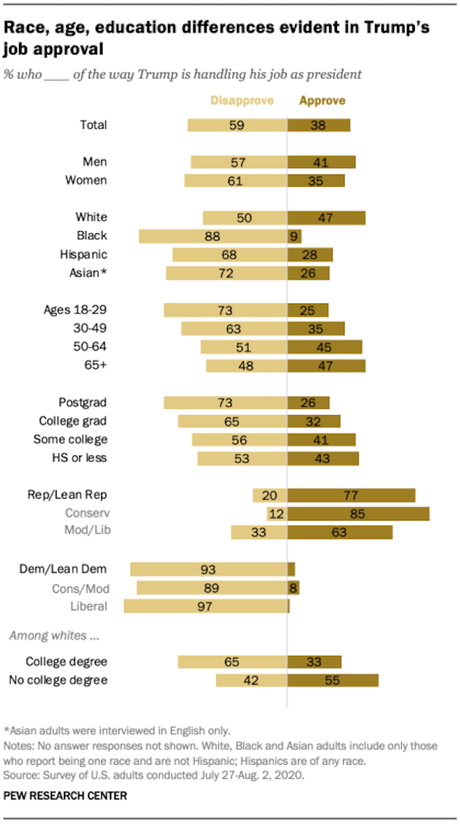 Only 38% Approve Of The Job Trump Is Doing