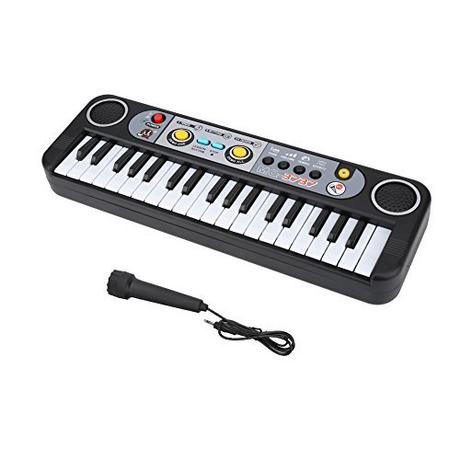 Children's Electric Music Keyboard,37-Key Multi-function Portable Electric Digital Piano Key Board Piano Musical Instruments Toy with Microphone for Beginners and Kids