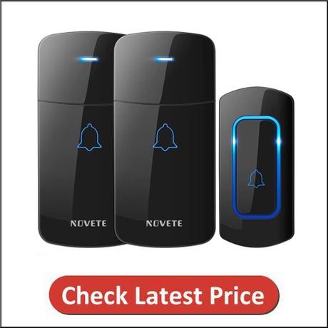 NOVETE Wireless Doorbell 52 Chime Door Bell Kit