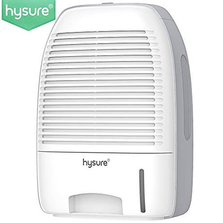 hysure Portable Mini Dehumidifier 2200 Cubic Feet Electric Safe Dehumidifier for Bedroom, Home, Crawl Space, Bathroom, RV, Baby Room