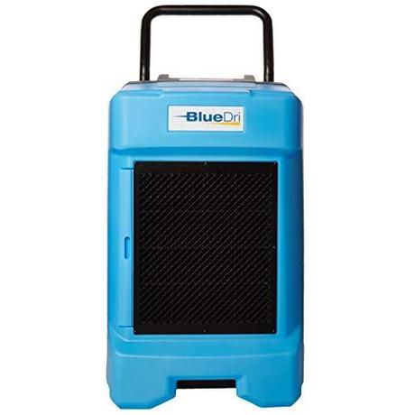 BlueDri BD-BD-130-BL Industrial Commercial Dehumidifier with Hose for Basements in Homes and Job Sites, Blue