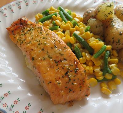 Honey, Mustard & Garlic Salmon 