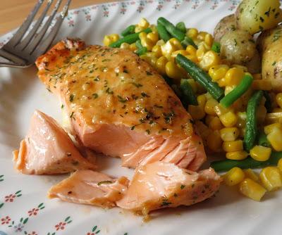 Honey, Mustard & Garlic Salmon 