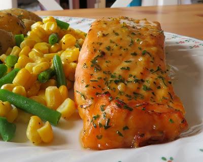 Honey, Mustard & Garlic Salmon 