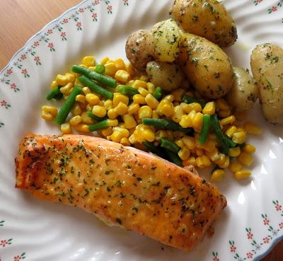 Honey, Mustard & Garlic Salmon 