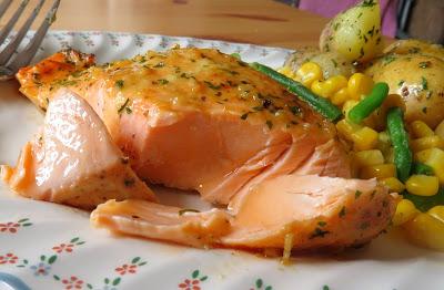 Honey, Mustard & Garlic Salmon 