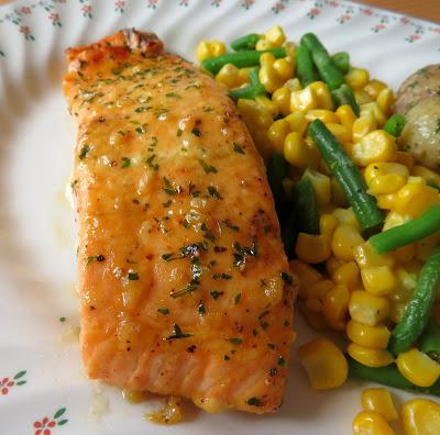 Honey, Mustard & Garlic Salmon 