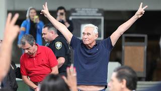 Roger Stone's network of Facebook frauds sent a barrage of profane, warped, and nonsensical language in cyber stalking campaign against Legal Schnauzer