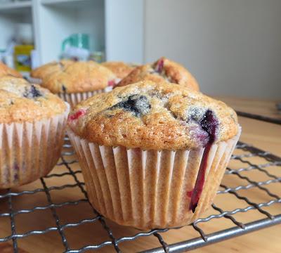 Triple Berry Muffins