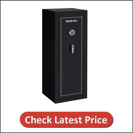 Stack-On SS-16-MB-B 16-Gun Security Safe with Biometric Lock, Matte Black