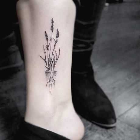 Top Lavender Tattoo Designs and Ideas-2020