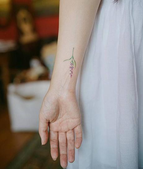 Top Lavender Tattoo Designs and Ideas-2020