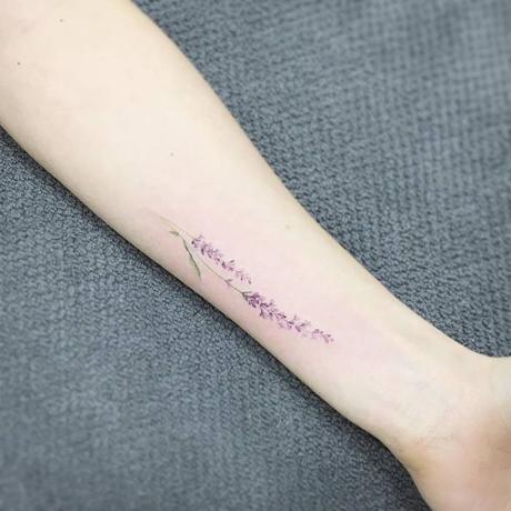 Top Lavender Tattoo Designs and Ideas-2020