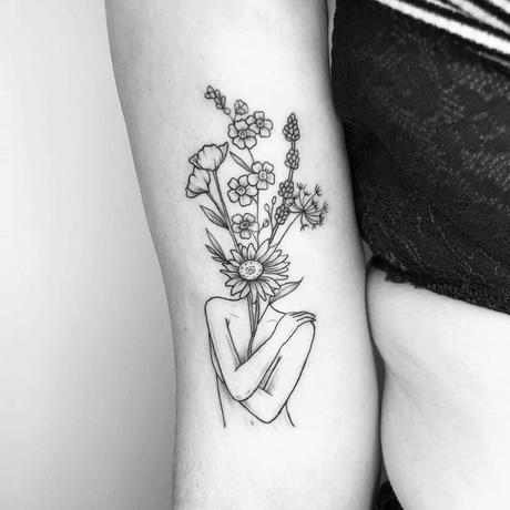 30 Beautiful Flower Tattoo Ideas  Dainty Lavender Tattoo I Take You   Wedding Readings  Wedding Ideas  Wedding Dresses  Wedding Theme