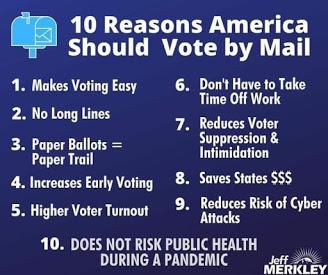 Ten Reasons We Should be Able to Vote by Mail