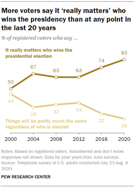 Pew Research Gives Us A Picture Of The 2020 Election
