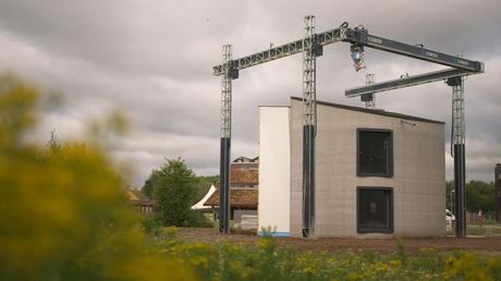 Europe’s largest 3D-printer just made its first two-story house