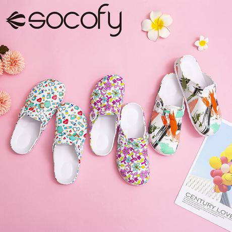 SOCOFY floral sandals