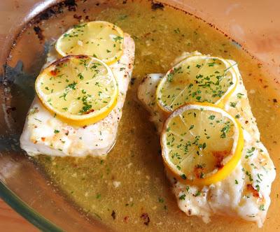 Lemon & Garlic Butter Baked Cod