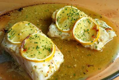 Lemon & Garlic Butter Baked Cod